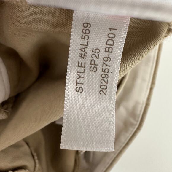 J.Crew 9" Frankie Bermuda Chino Short Cotton Mid Rise Tan Khaki Classic US 8 - Picture 4 of 8